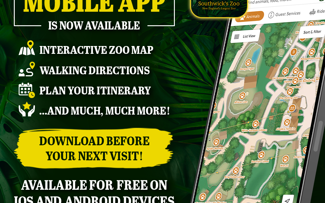 Southwick’s Zoo Launches New Mobile App to Enhance the Guest Experience