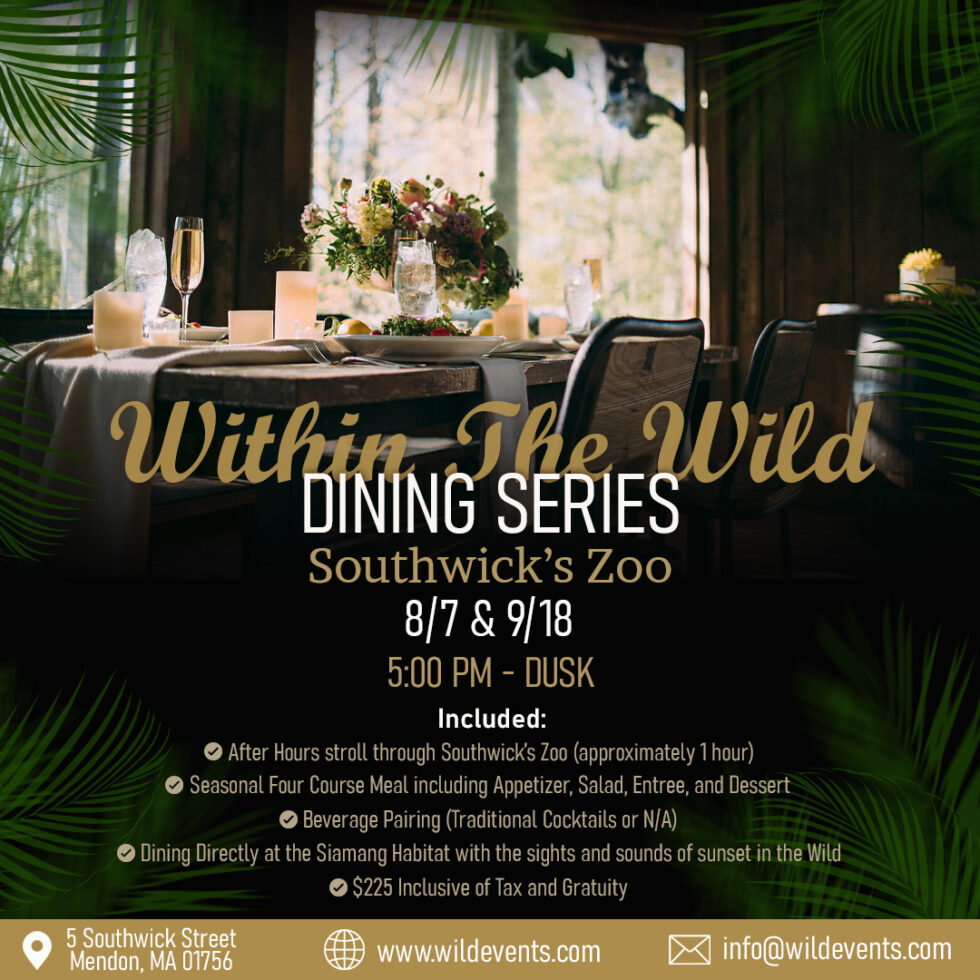 Within The Wild Dining Series on August 7th.